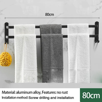 Single-layer/Double-layer/Triple-layer Towel Holder, Towel Storage,  Towel Rack  for Bathroom/Kitchen. Multi-layer Wall-mounted Towel Rack