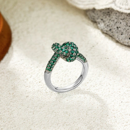 Colored Zircon  Intersection Ring, Classic  Design Style, Stainless Steel,  Waterproof,   Anti Fading.   LADIES Unique Jewelry Gift, and GREAT MOTHERS DAY Gift