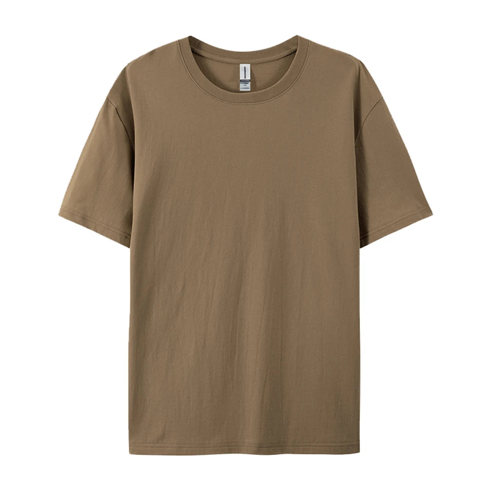 100% Cotton Solid T-shirts for Men / Woman, older Teens, Short Sleeve Fashion Brand Trend,  Casual Soft Clothing Tees,  Customized Products,  Summer Tops, ,