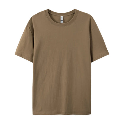 100% Cotton Solid T-shirts for Men / Woman, older Teens, Short Sleeve Fashion Brand Trend,  Casual Soft Clothing Tees,  Customized Products,  Summer Tops, ,