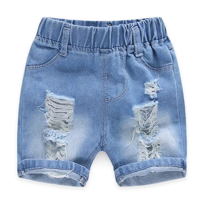 Girls Shorts for Summer,  Kids Casual Loose Jeans,  Childrens  Denim Knee Length Pants,  Teenager Fashion High Waist Shorts