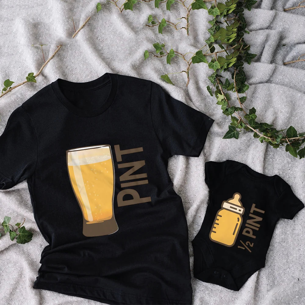 Matching Father/ Son, Father/  daughter Shirts .  Pint and Half Pint Matching Dad and Baby Clothes Father's Day Gifts