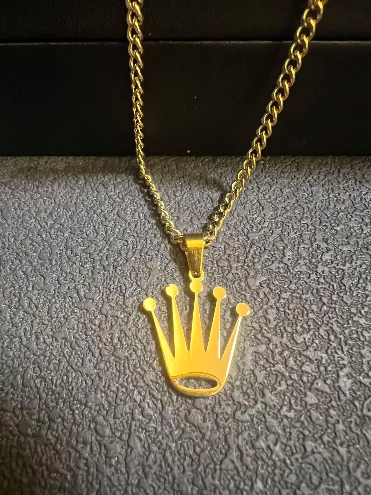 18K Gold Filled Rope Chain Necklace Nugget Heart Pendant