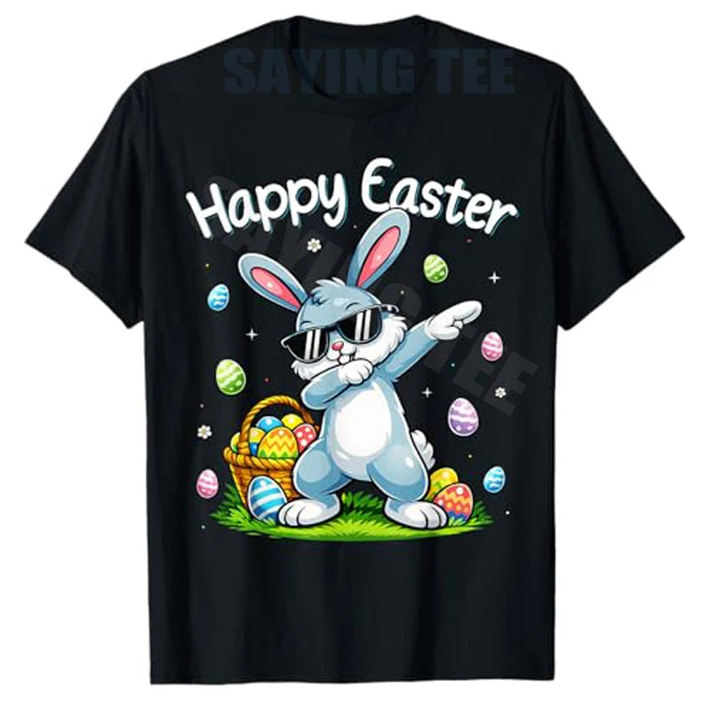 Happy Easter Day Girls/ Boys,  Easter,  Funny Dabbing Eggs,  Bunny T-Shirt, Rabbit,Cute