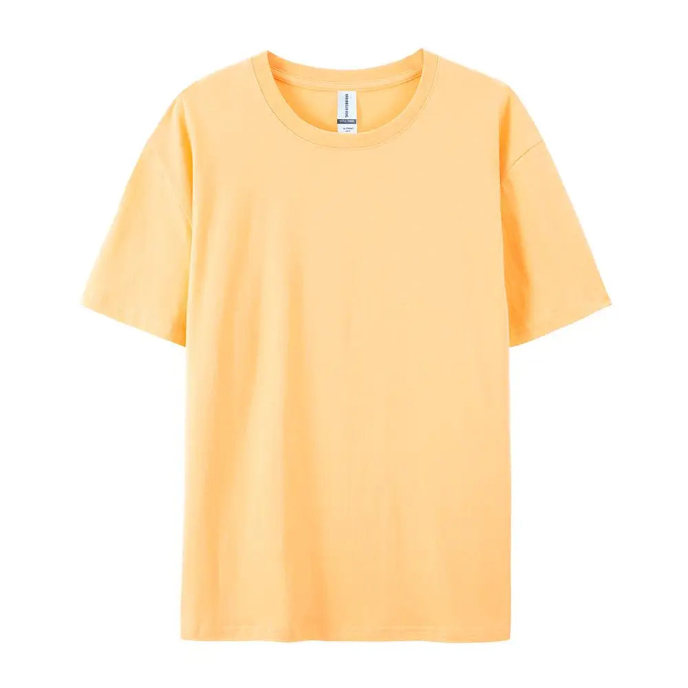 100% Cotton Solid T-shirts for Men / Woman, older Teens, Short Sleeve Fashion Brand Trend,  Casual Soft Clothing Tees,  Customized Products,  Summer Tops, ,