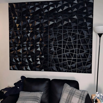 3D Wall Panels 30x30cm Indoor Wall Decoration for Living Room Bedroom Hotel Office  Mural Tile-Panel-Mold 3D Wall Sticker
