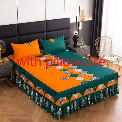 Sheet Set Household with Pillowcase Fashion Modern Water-proof Universal Skin-friendly Single Double Home Textile Bedding Luxury