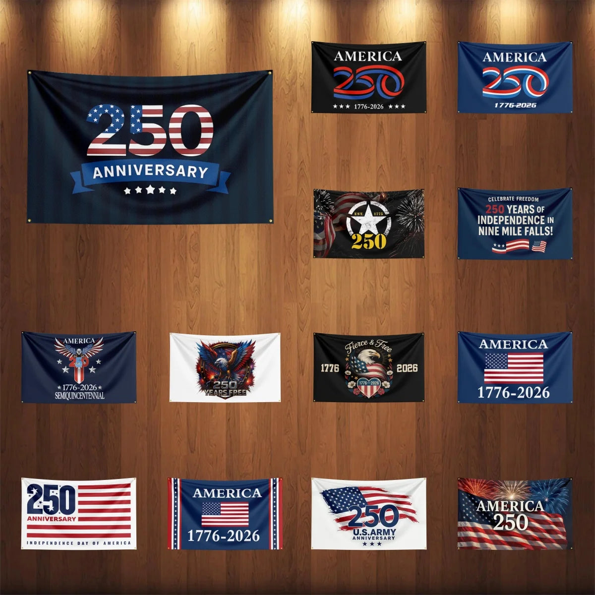 USA 250th Anniversary 1776 -2026 Semiquincentennial Flag,  Memorial DAY, Independence Day Flag, 250 Years US Birthday Outdoor Flag