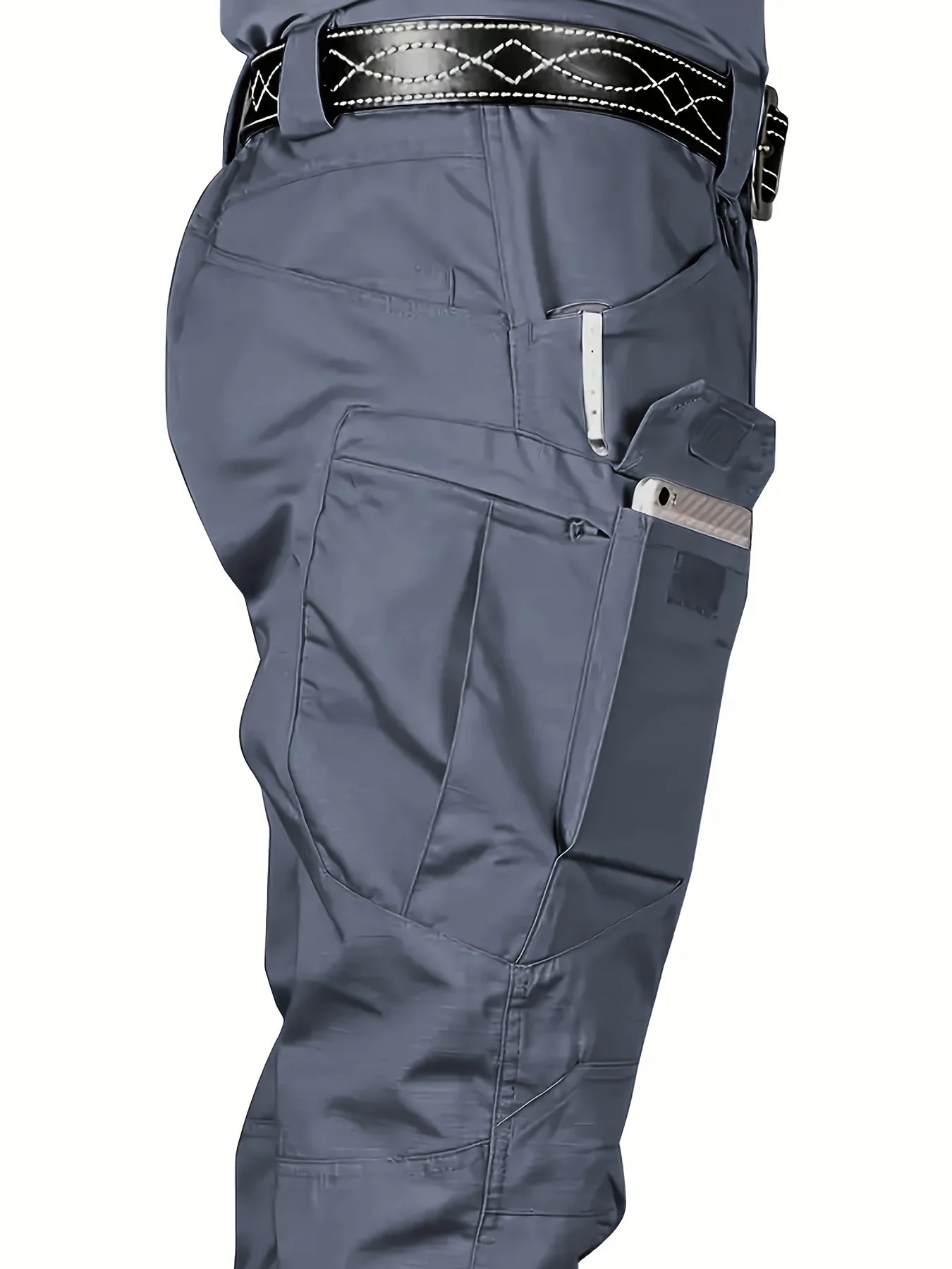 Men's Tactical Cargo Pants, up to 6XL Plus Size.  Outdoor Casual Sports Pant for Hiking,  Fishing  and Waterproof, Multi-pocket Men Trousers