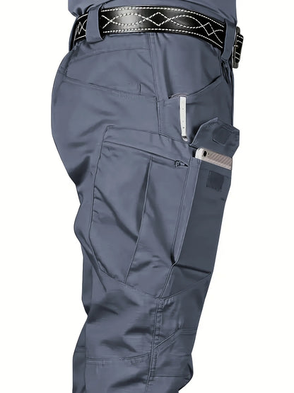 Men's Tactical Cargo Pants, up to 6XL Plus Size.  Outdoor Casual Sports Pant for Hiking,  Fishing  and Waterproof, Multi-pocket Men Trousers