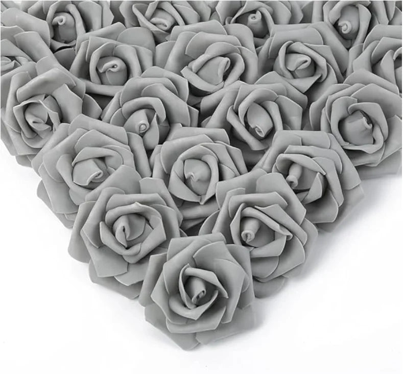 10/20/50Pcs Artificial Foam Rose Flowers,  Fake Flower for Home,  Room,  Decor for  Wedding Party, Halloween, Thanksgiving,  Christmas, Valinrtines Day