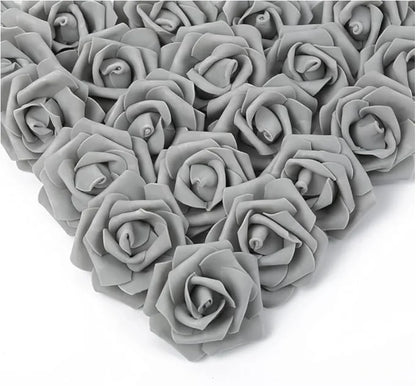 10/20/50Pcs Artificial Foam Rose Flowers,  Fake Flower for Home,  Room,  Decor for  Wedding Party, Halloween, Thanksgiving,  Christmas, Valinrtines Day