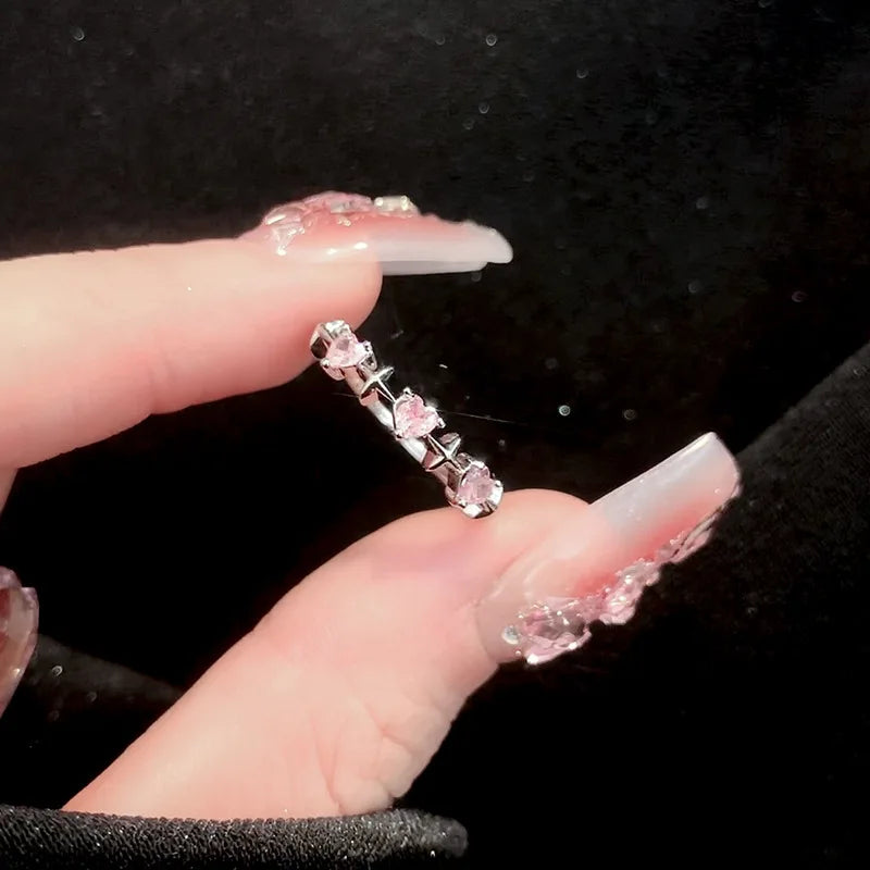 Newly  Arrived Romantic,  Lovely Pink Bowknot Design  for Females.  Exquisite Jewelry Ring with Micro Bow Tie,  'Zircon' for Party and Dating
