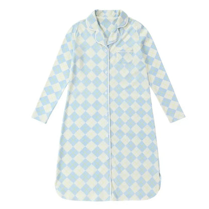 spring summer argyle plaid, soft dress set with  footie P. J's,  Familyfamily matching clothing