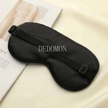 Silk Sleeping Eye Mask Cover For Women /Men.   Printed  Eyepatch,  Crane Blindfold,  Portable Sleep Night Mask,  Relax with Soft Eye Pad,