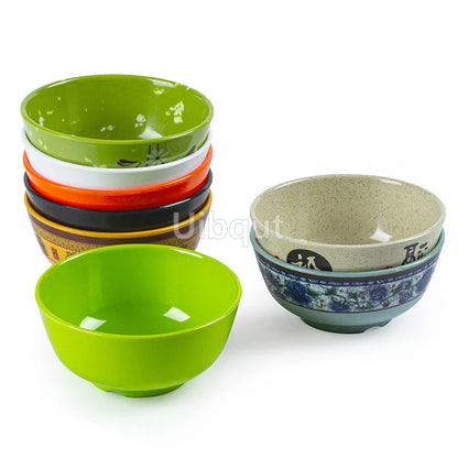 4.5 -5 inch 2 -10 piece set,  Break resistant Melamine Bowl for Thickened Flower Rice Soup or snacks.