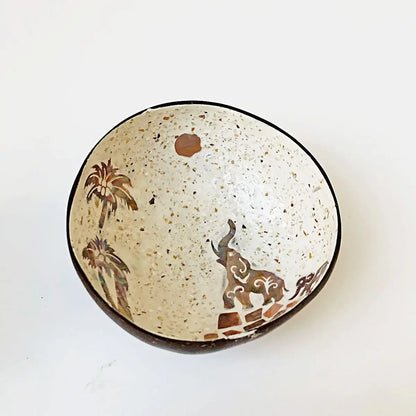 Handmade Alien Coconut Shell Bowl, Inlaid Shells, Wood Bowl,  Storage, Salad Bowl,  Key Storage,  Tray, Home Decoration, Hand Wash!!!