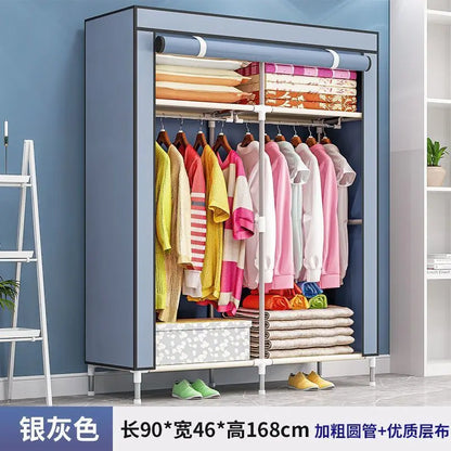 Wardrobe Simple Cloth Wardrobe ,Household or Bedroom Assembly Cabinet, Large Wardrobe, Durable, Simple,  Modern
