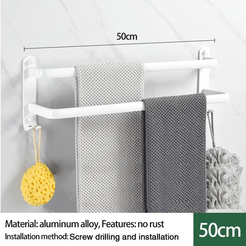 Single-layer/Double-layer/Triple-layer Towel Holder, Towel Storage,  Towel Rack  for Bathroom/Kitchen. Multi-layer Wall-mounted Towel Rack