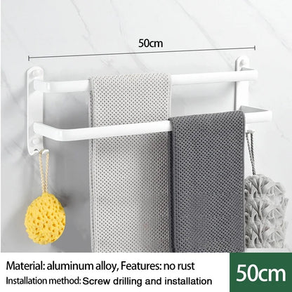 Single-layer/Double-layer/Triple-layer Towel Holder, Towel Storage,  Towel Rack  for Bathroom/Kitchen. Multi-layer Wall-mounted Towel Rack