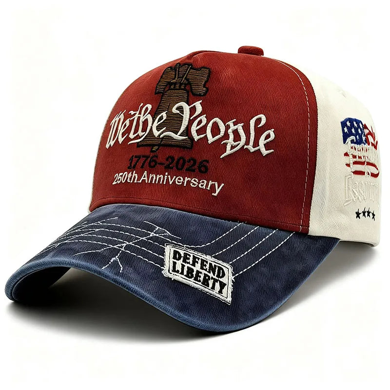 Embroidered Baseball Caps For Patriotic USA 250th Anniversary Hat 1776-2026 Male  or Female Adult Gift