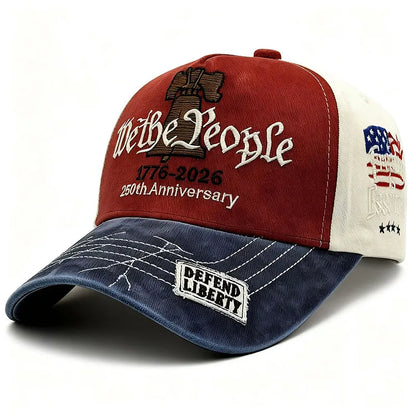 Embroidered Baseball Caps For Patriotic USA 250th Anniversary Hat 1776-2026 Male  or Female Adult Gift