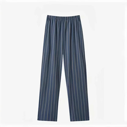 Long Pajama Pants  and Men's Spring, Summer and Autumn Loose wearable plaid prints, some solids.