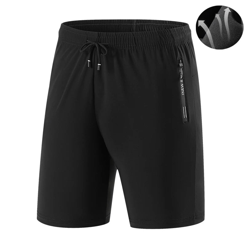 Summer Men's Shorts,  Cool Sportswear,  Running Shorts,   Casual Bottoms for  Fitness,  Training,  Jogging, Short Pants Men Black Gray
