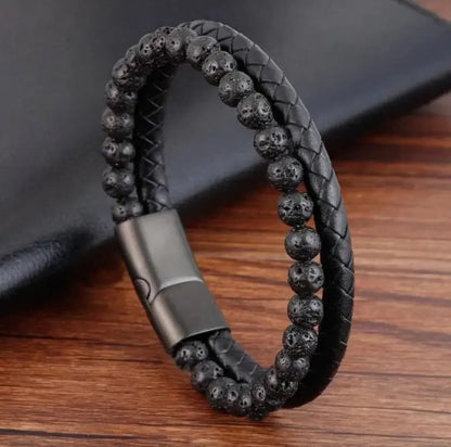 Stainless Steel Bracelet Tiger Eye Stone Beads Bracelet Natural Lava Stone Beads Stainless Steel Bracelet Men /Women Jewelry.  Green, Lava, Yellow tigers eye Have just a few LEFT. Please don't WAIT!!!
