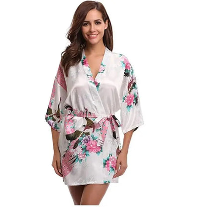 Women Rayon 2PCS Robe Set Bride Bridesmaid Wedding Robe Gown Lace Sexy Kimono Bathrobe Night Dress Casual Nightgown Sleepwear