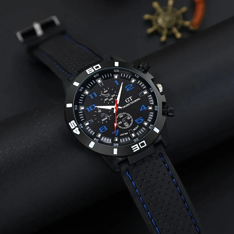 5 pieces of men's quartz watch set, perfect as a FATHERS DAY gift, OR ANY OTHER GIFT for another occasion