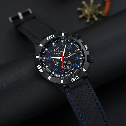 5 pieces of men's quartz watch set, perfect as a FATHERS DAY gift, OR ANY OTHER GIFT for another occasion