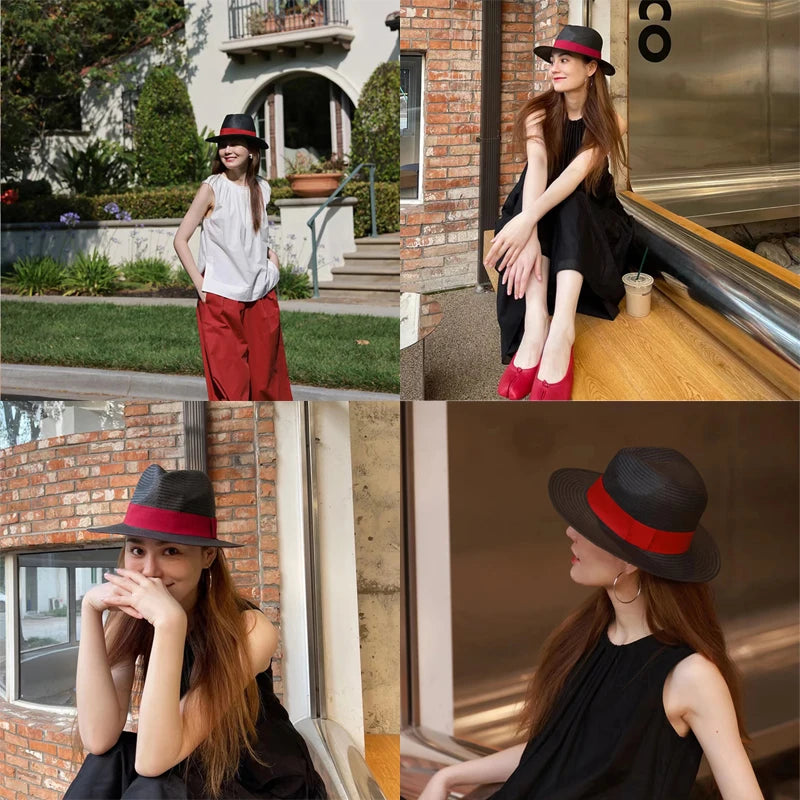 Large Size 56-58 59-60cm New Natural Panama Straw Hat Summer Men /Women Wide Brim UV Protection Fedora Sun Hat. There are 4 color /sizesthat are all gone.  Everything else is good. Great hat.  Id better find out what size I t