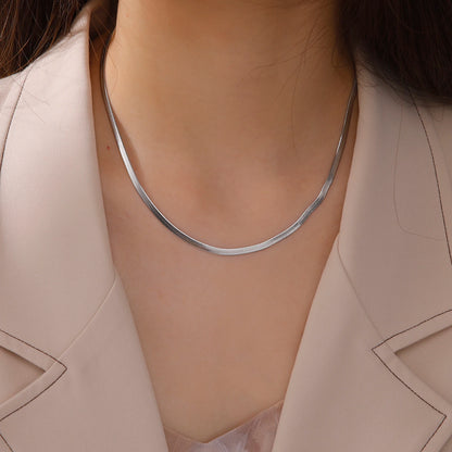 Stainless Steel Snake Chain Necklace for Women /Men of Gold Color  with Herringbone Choker,  Neck Chains 2026 Trend Jewelry Gift.  Perfect Gift for MOTHERS and FATHERS DAY