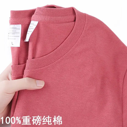 100% Cotton T-shirt,  Men /Women Solid Colors,  O Neck,  Short-sleeved Tops, Summer, Loose, Half-sleeve T Shirt Unisex M-4XL