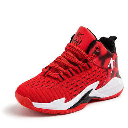 Children‘s Basketball Shoes, Non-slip, Breathable Basketball Training Sneakers,  Lace-up Boys Girls Basketball  Athletic Shoes