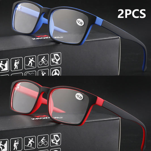 2PCS Reading Glasses For Men And Women.   Spring Hinge Eyeglasses with Blue Light Blocking.   Eyewear HD Lenses Comfortable.  For Reading Glasses only the 250 is  gone.  EVERY OTHER NUMBER is VERY Available.