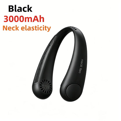 8000mAh USB Hanging Neck Fan Portable, Bladeless,  Mini Rechargeable Mute LED Digital Display, Electric Air Cooler.  Low stock on 1 blue style.  Others have good numbers in stock