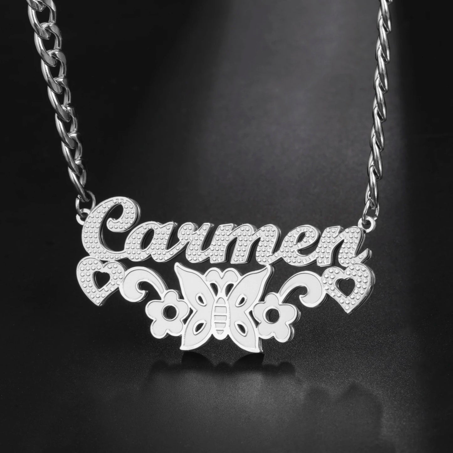 Sipuris Custom Name Necklace For Women Golden Choker Stainless Steel Personalized Corrosion Process Jewelry Wedding Gifts