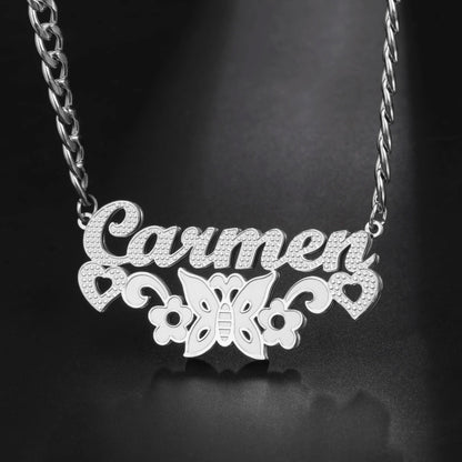 Sipuris Custom Name Necklace For Women Golden Choker Stainless Steel Personalized Corrosion Process Jewelry Wedding Gifts