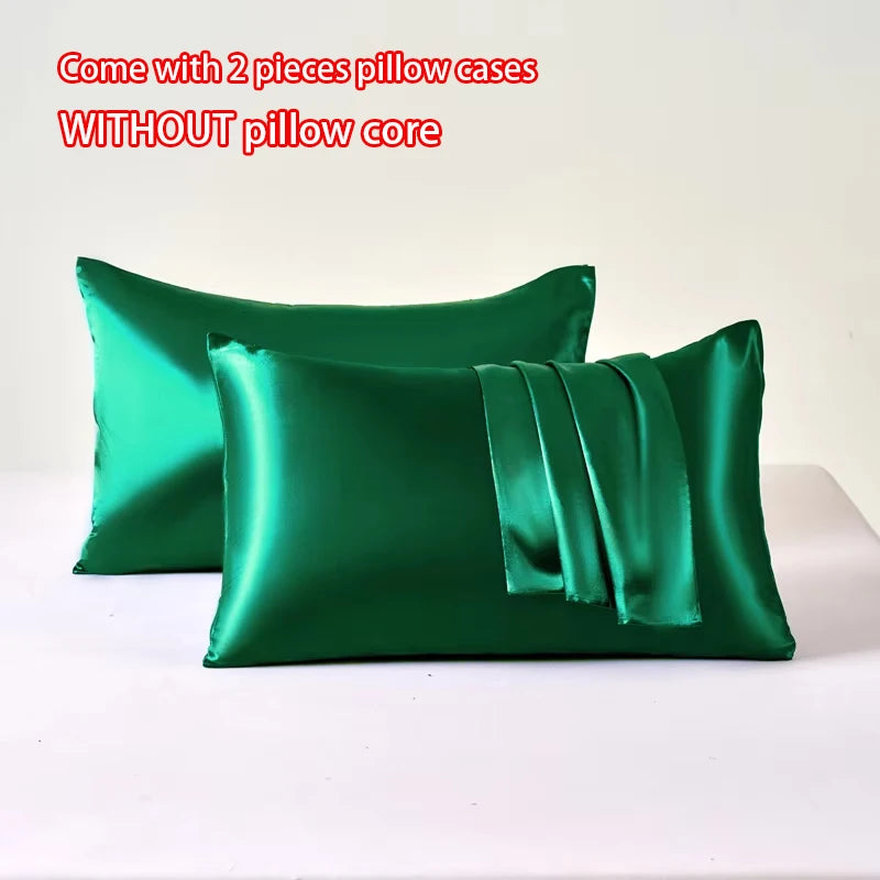 2pcs Satin Pillowcase for Skin and Hair, Satin Pillow Cases Set of 2 Soft Breathable Smooth Cooling Pillow Covers for Sleeping, Great Gifts.  Lots of colors BUT, GOLD is Hughley AVailable!!!  All others Drop down a Lot so  BL