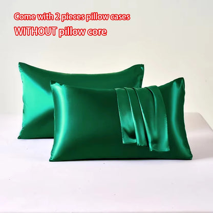 2pcs Satin Pillowcase for Skin and Hair, Satin Pillow Cases Set of 2 Soft Breathable Smooth Cooling Pillow Covers for Sleeping, Great Gifts.  Lots of colors BUT, GOLD is Hughley AVailable!!!  All others Drop down a Lot so  BL
