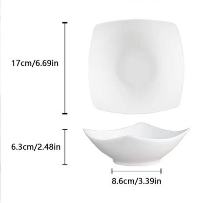 2/4/6pcs Nordic creative style special-shaped four-legged bowl,  suitable for serving.