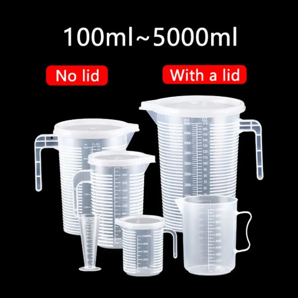 100-5000ml Thickened Plastic Measuring Cups,  Food Grade Measuring and Measuring Cup Beaker