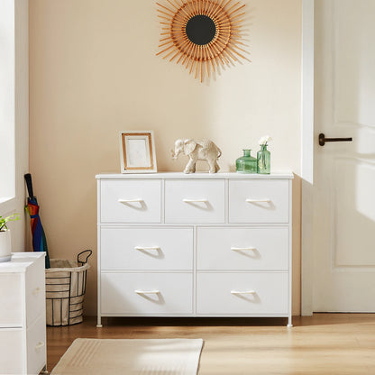 Wardrobes For Bedroom With 5/7/10 White Lover Fabric Drawers, Chest Wardrobe Closet For Storage Cabinet, Bedroom  Furniture
