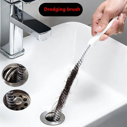 Pipe Dredging Brush  for any Drain in your home.  Bathroom, Kitchen, Basemen, anywhere you will ever need a flexible Drain Cleaner.