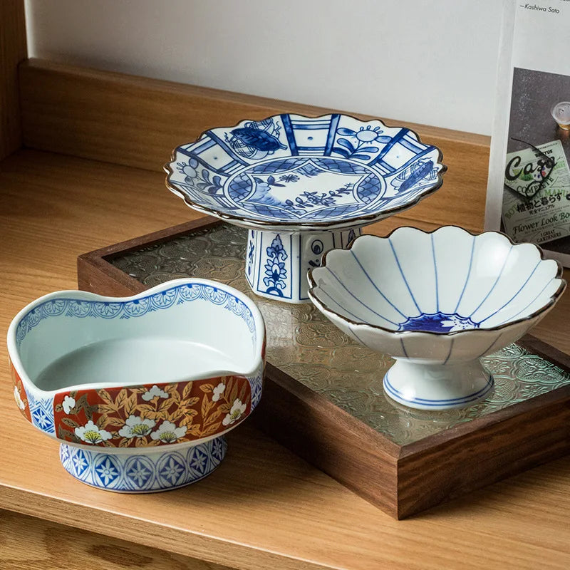 Imperial tall bowl.  Japanese retro ceramic bowl for tableware