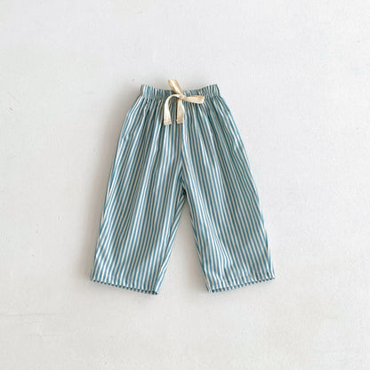 Striped Pants For Children, Summer Pants,  1-6Years Old Kids,  Simple, Versatile Trousers,  Outer Wear Trendy Mosquito Pants