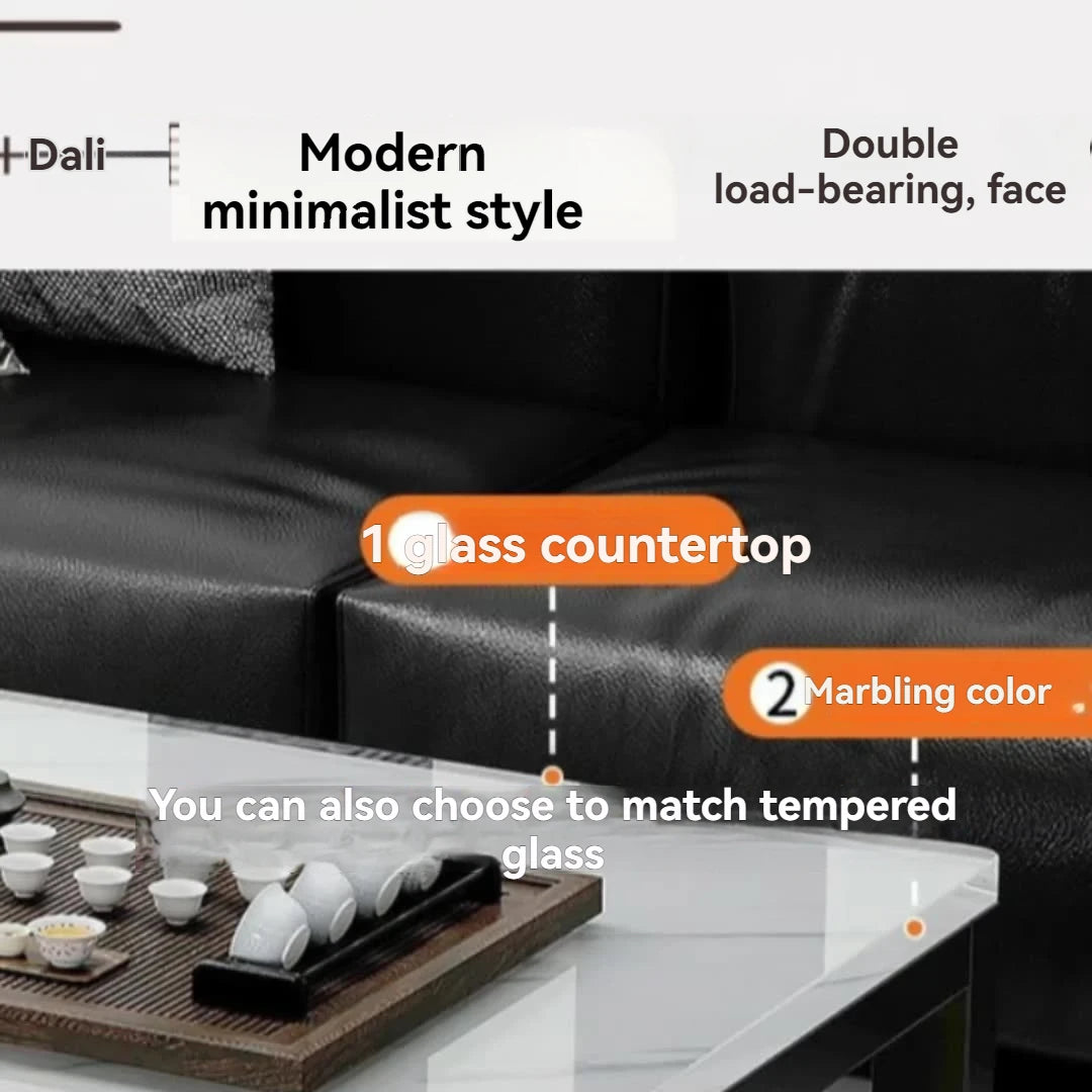 Tea table, living room, household, small apartment, next to sofa, office, marble patterned tea table,