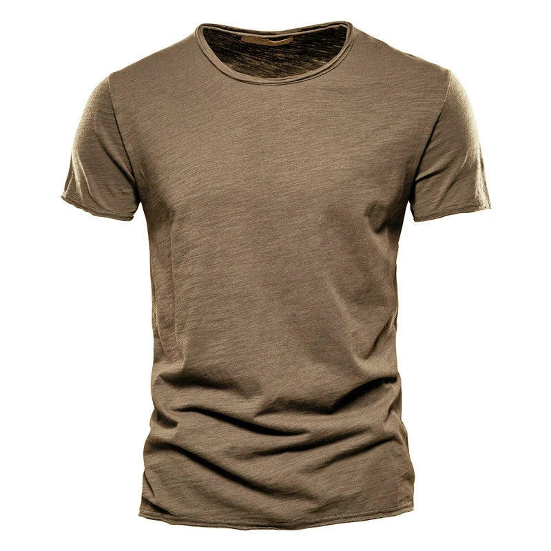 100% Cotton Mens T-shirt,  Casual, Soft,  Summer Thin T-shirts.   Men's Home Clothes,  O-Neck,  Short Sleeve,  Soild T- Shirt.